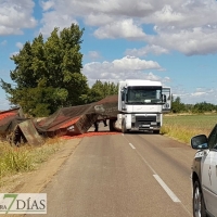 Cortada la BA-023  tras accidentarse un camión