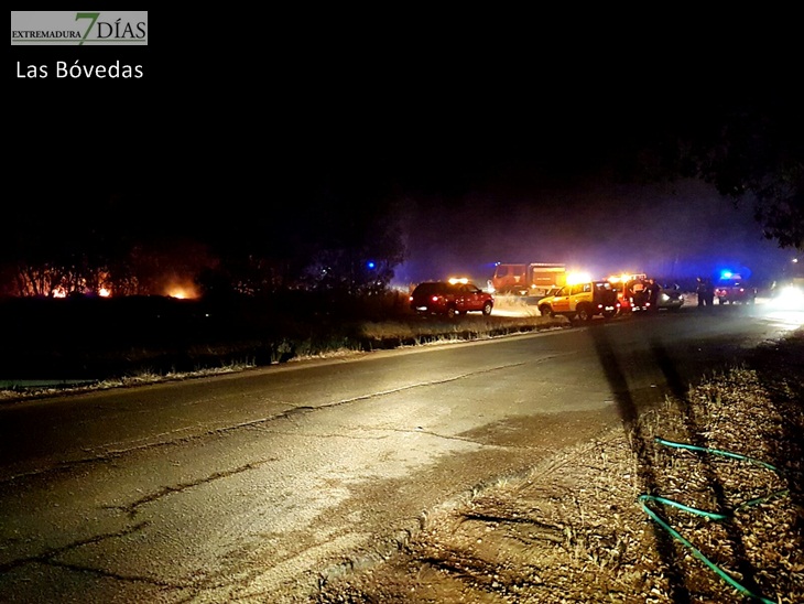 Situación actual del incendio en la Frontera de Caya (Badajoz)