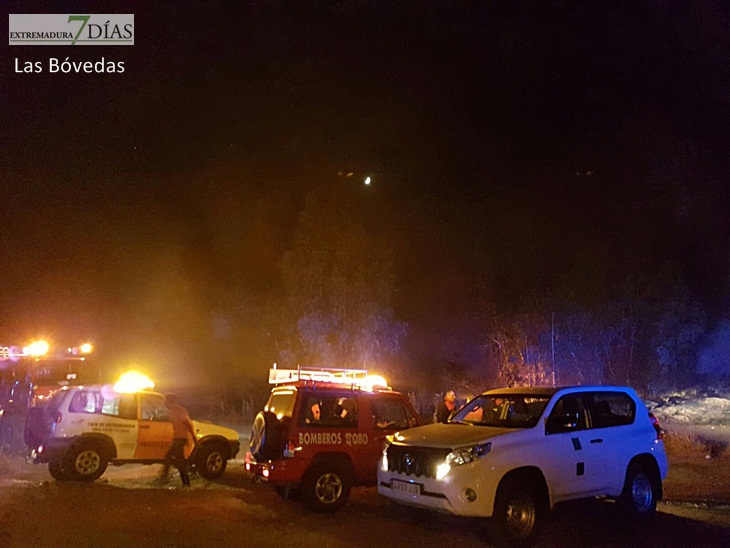 Situación actual del incendio en la Frontera de Caya (Badajoz)