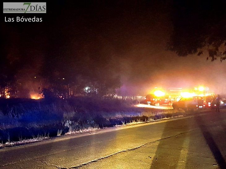 Situación actual del incendio en la Frontera de Caya (Badajoz)