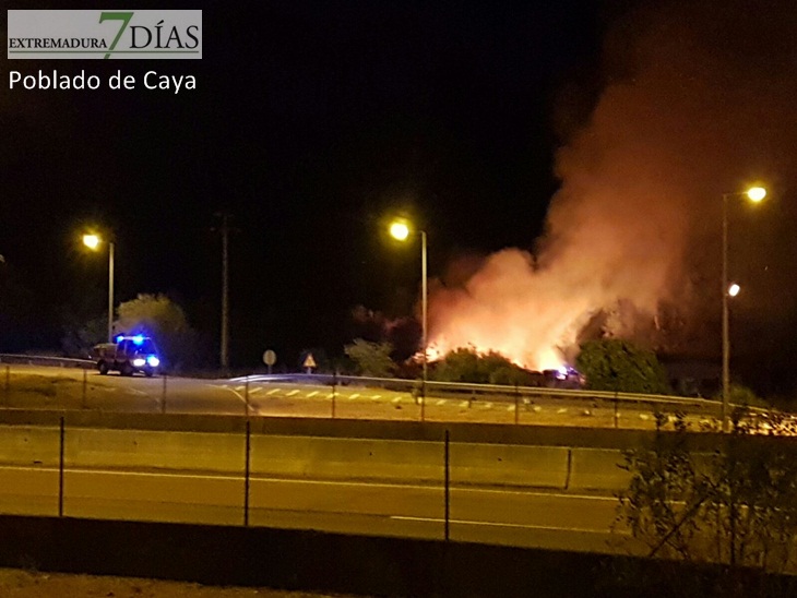 Situación actual del incendio en la Frontera de Caya (Badajoz)