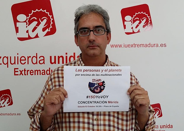 IU se suma a la concentración contra el Tratado de Libre Comercio