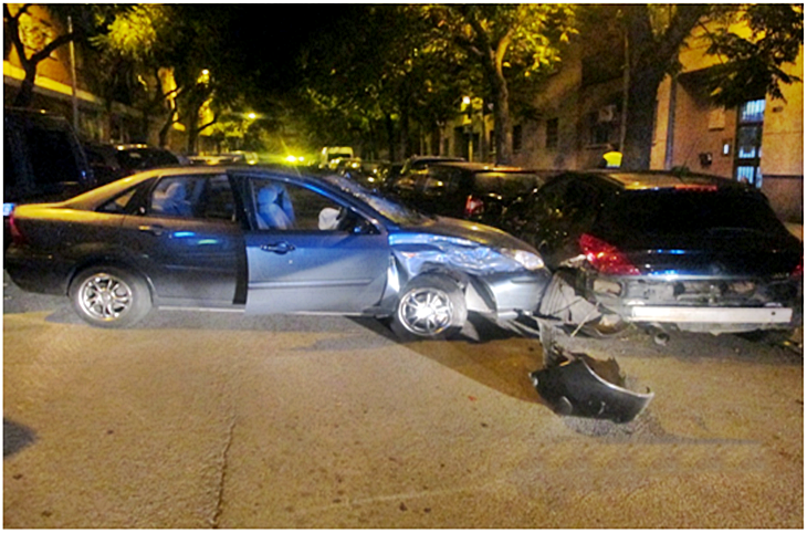 Una mujer herida en un accidente múltiple en Badajoz