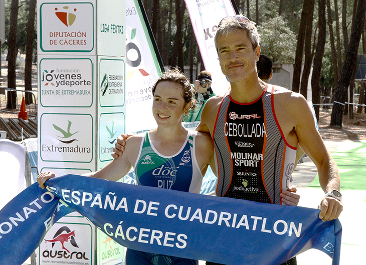 Ruz y Cebollada triunfan en el nacional de Cuadritlón en El Anillo