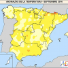 Septiembre 2016: el cuarto más cálido en España desde 1965