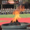 Badajoz celebra el izado de bandera con motivo de la Fiesta Nacional