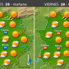 Previsión meteorológica en Extremadura. Días 28, 29 y 30 de octubre