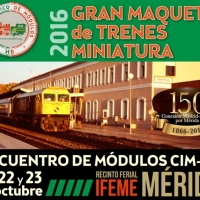 Una maqueta ferroviaria de más de cien metros se instala en Mérida