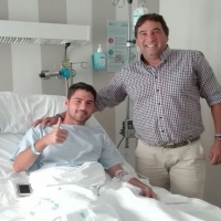 Nando González operado con éxito del menisco izquierdo