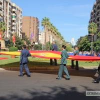 Badajoz celebra el izado de bandera con motivo de la Fiesta Nacional