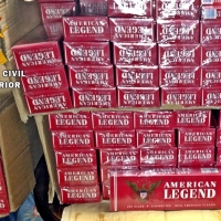 Interceptado un vehículo con 2.500 cajetillas de tabaco de contrabando