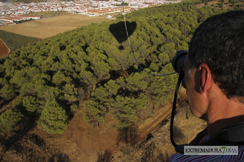 Así es un viaje en globo por el centro de Extremadura