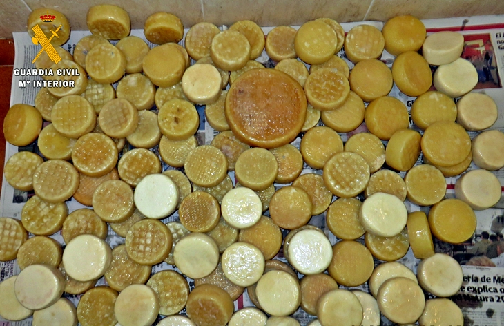 Intervienen más de un centenar de quesos sin garantías sanitarias