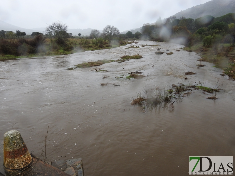 Así bajan los ríos y arroyos del oeste extremeño