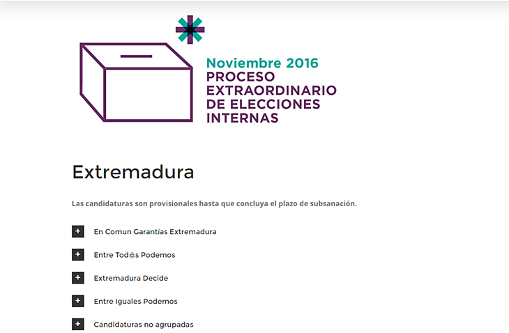 Podemos Extremadura elige su futuro entre hoy y el miércoles