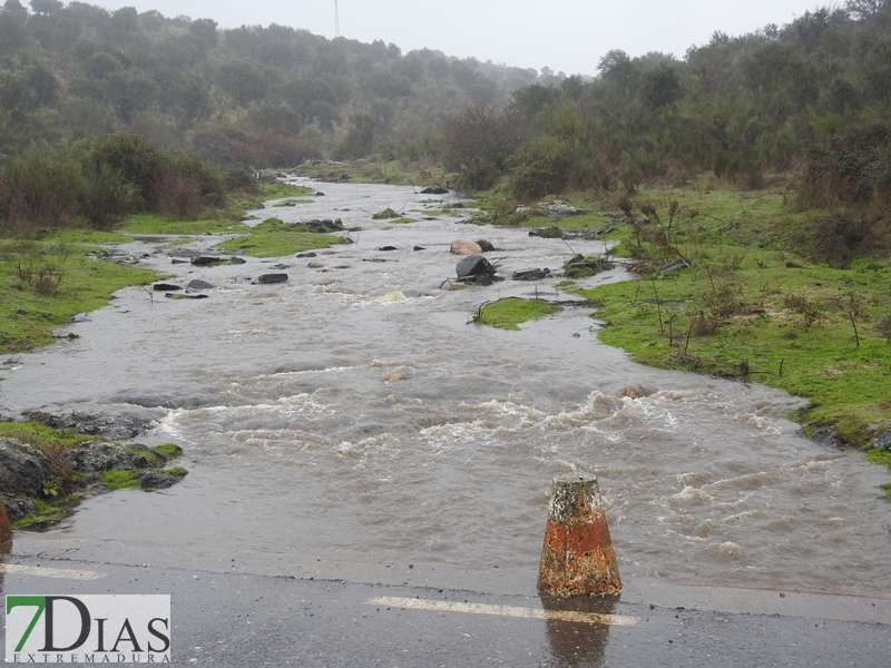 Así bajan los ríos y arroyos del oeste extremeño