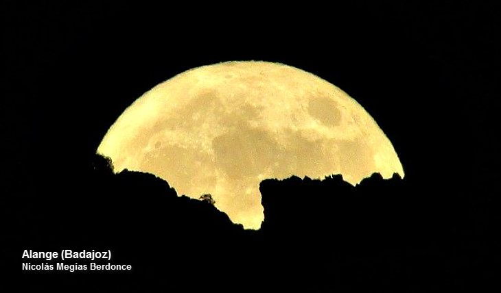 Así se ha visto en Extremadura la mayor ‘Superluna’ en 70 años