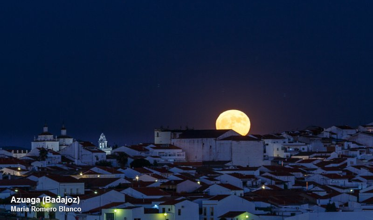 Así se ha visto en Extremadura la mayor ‘Superluna’ en 70 años