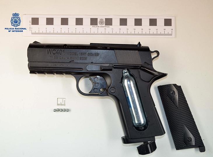 Detenido por disparar a un menor con una pistola de aire y causarle daños en un ojo