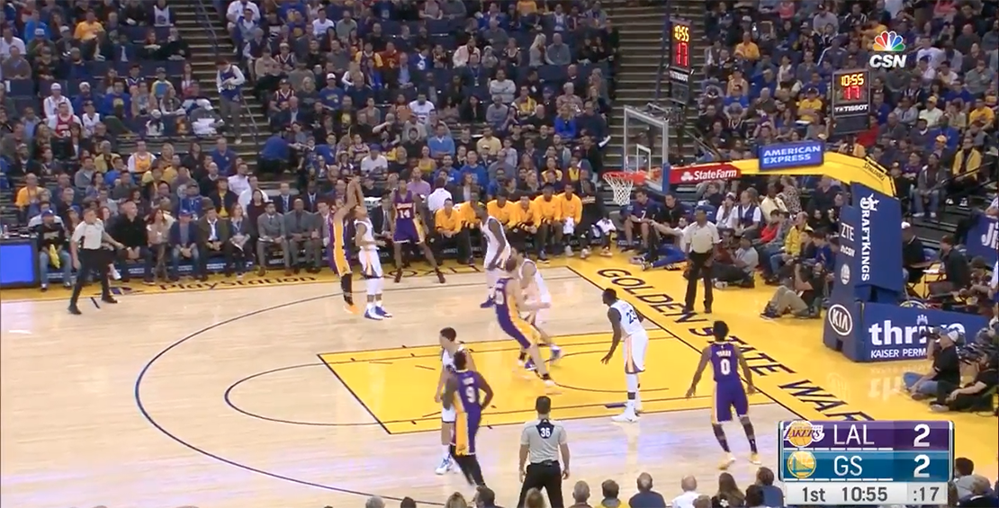 Calderón es el máximo asistente de los Lakers frente a los Warriors
