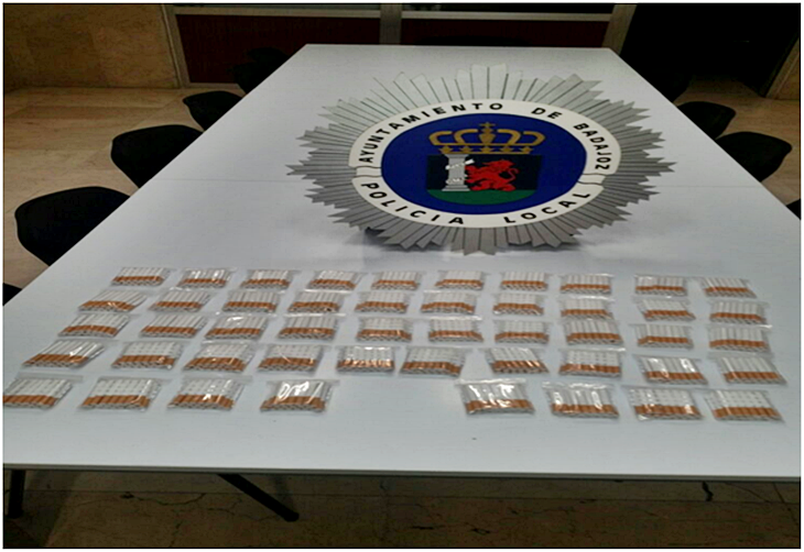 Intervenidas 48 bolsas de cigarrillos en un bar de Badajoz
