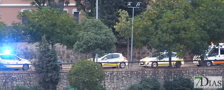 Un policía encuentra a un joven tirado en el suelo cerca de Puerta de Palmas