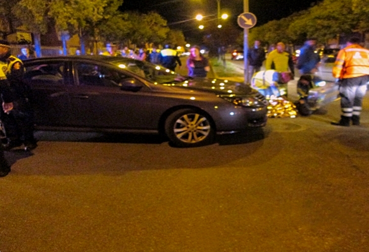 Herido en un accidente entre un coche y una moto