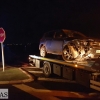 Colisión entre dos vehículos en la carretera Badajoz - Alburquerque