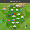 Previsión meteorológica en Extremadura. Días 1, 2 y 3 de diciembre