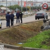 Vuelca un vehículo en la entrada a Badajoz