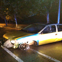 Detenida por conducir ebria tras chocar contra una señal de tráfico