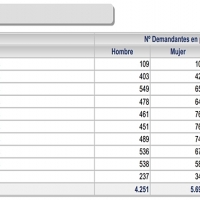 Cáceres capital roza los 10.000 parados