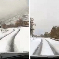 Varias carreteras intransitables también en la Sierra de Gata (Cáceres)