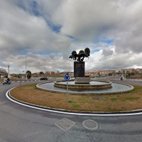 Una motorista de 40 años resulta herida en un accidente en Badajoz