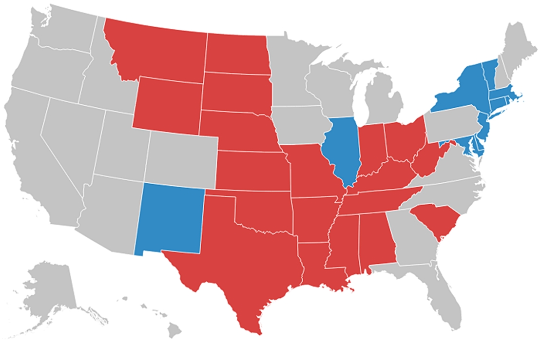 Trump aumenta su ventaja 168 votos por 109 de Clinton