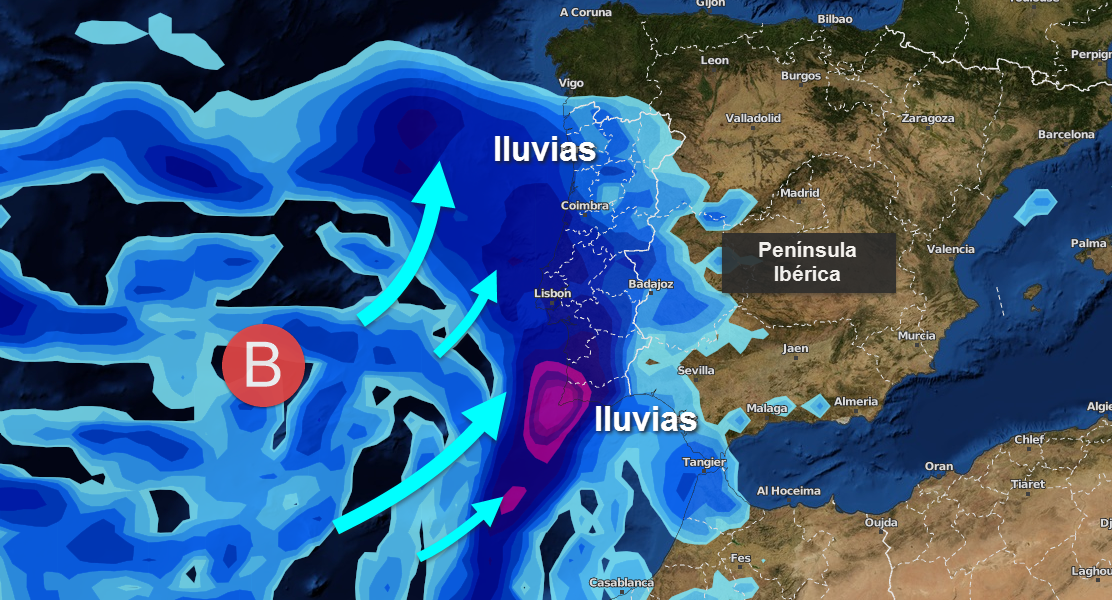 Dos nuevas borrascas dejarán lluvia en Extremadura los próximos días