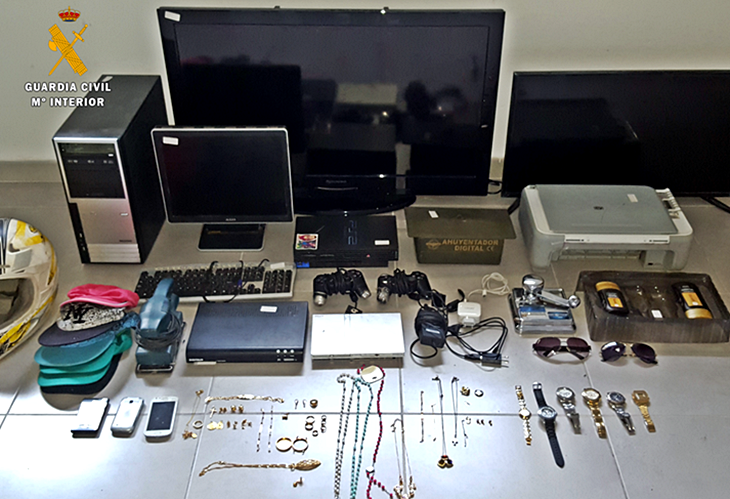 Varios detenidos por una veintena de robos en la región