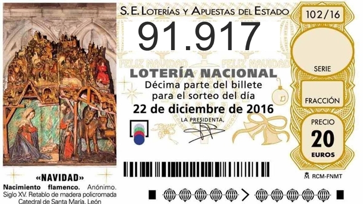 El quinto premio 91.917 cae en Cáceres capital