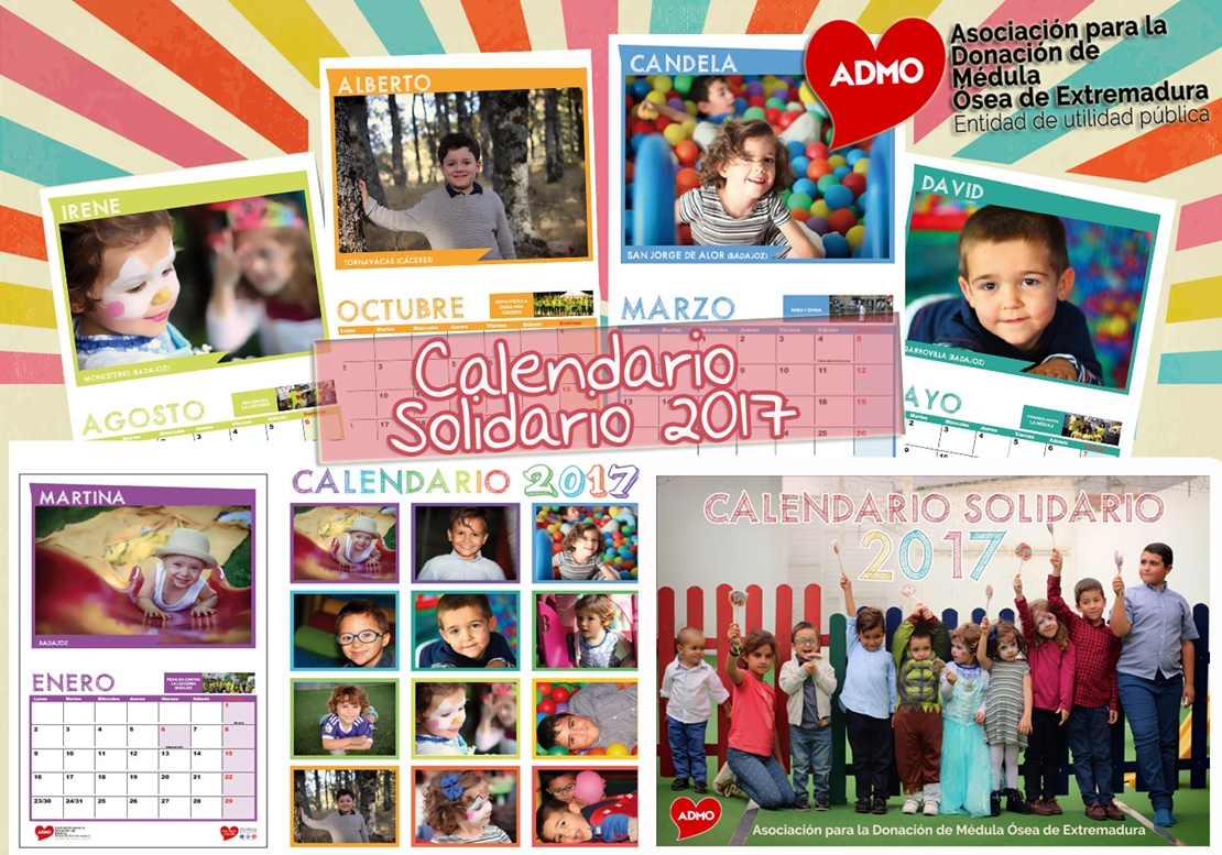 ADMO presenta su calendario solidario 2017