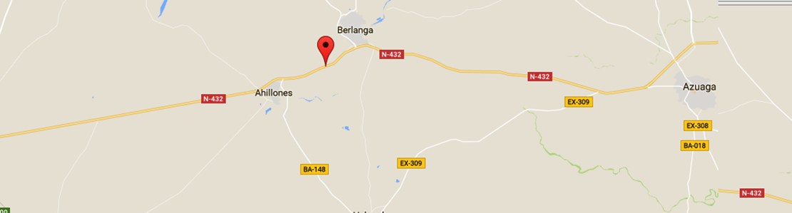 Un hombre fallece en un choque frontal en la provincia de Badajoz