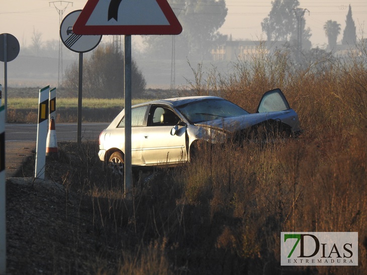 Accidente de tráfico a la salida de Badajoz