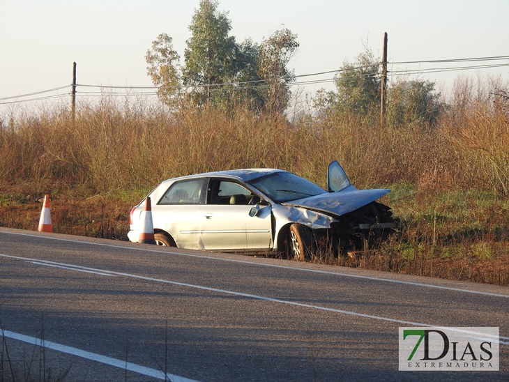 Accidente de tráfico a la salida de Badajoz