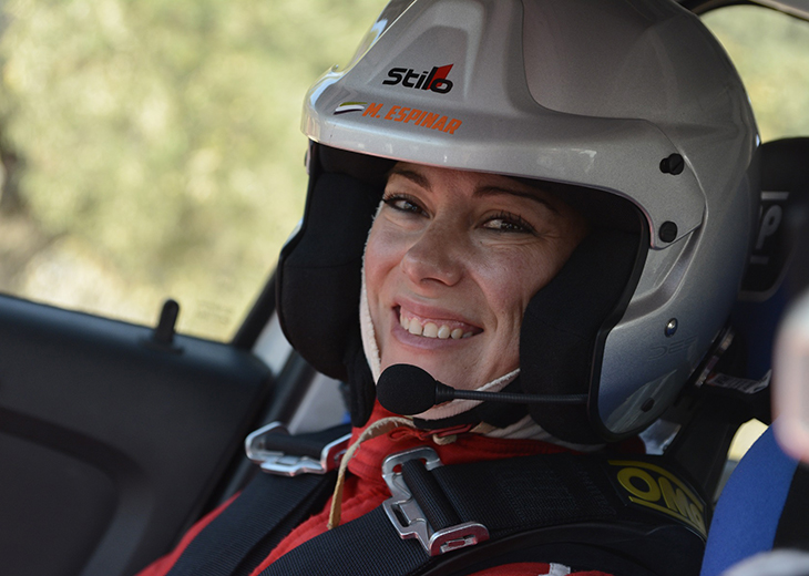 María del Mar Espinar valora su primera experiencia de copiloto
