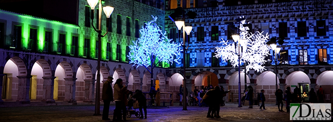 Espectáculo de luces navideñas en la Plaza Alta