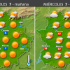 Previsión meteorológica en Extremadura. Días 6, 7 y 8 de diciembre