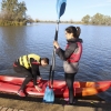 Imágenes de la travesía en Kayak por el Guadiana