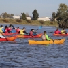 Imágenes de la travesía en Kayak por el Guadiana