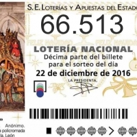 El número 66.513 el Gordo de la Lotería de Navidad 2016