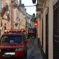 Se derrumba el techo de una vivienda del casco antiguo