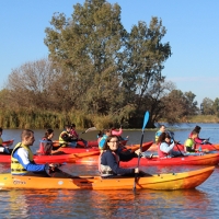Deporte y patrimonio se unen en la travesía en kayak por el Guadiana